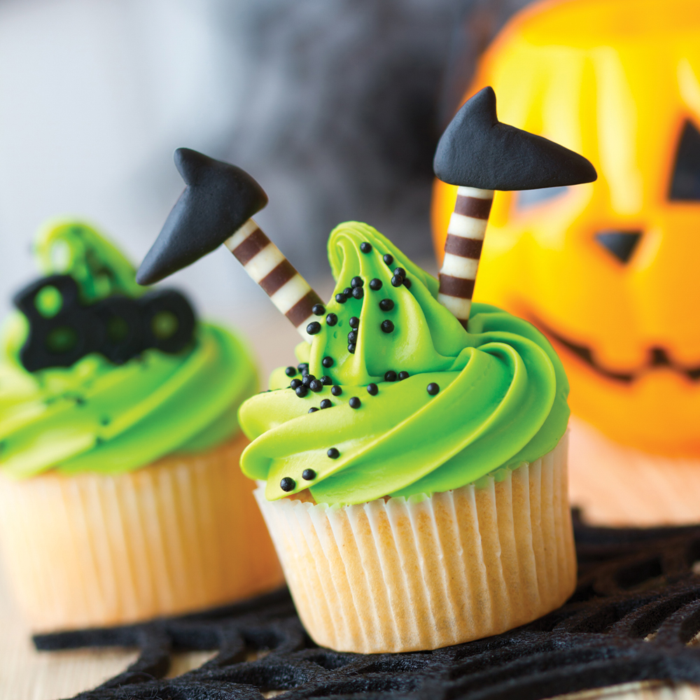 Halloween decorated cupcakes